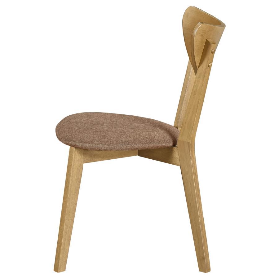 Elowen - Wood Dining Side Chair (Set of 2) - Light Walnut by Coaster Fine Furniture | Bel Furniture