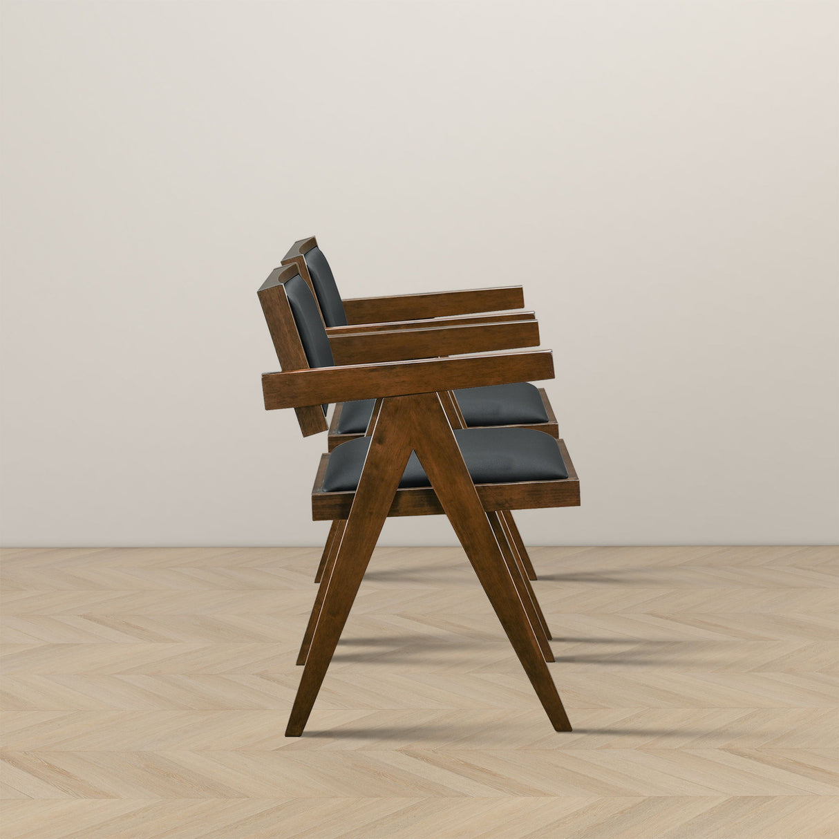 Athena - Dining Chair (Set of 2) - Black / Brown by Ashcroft Furniture | Bel Furniture