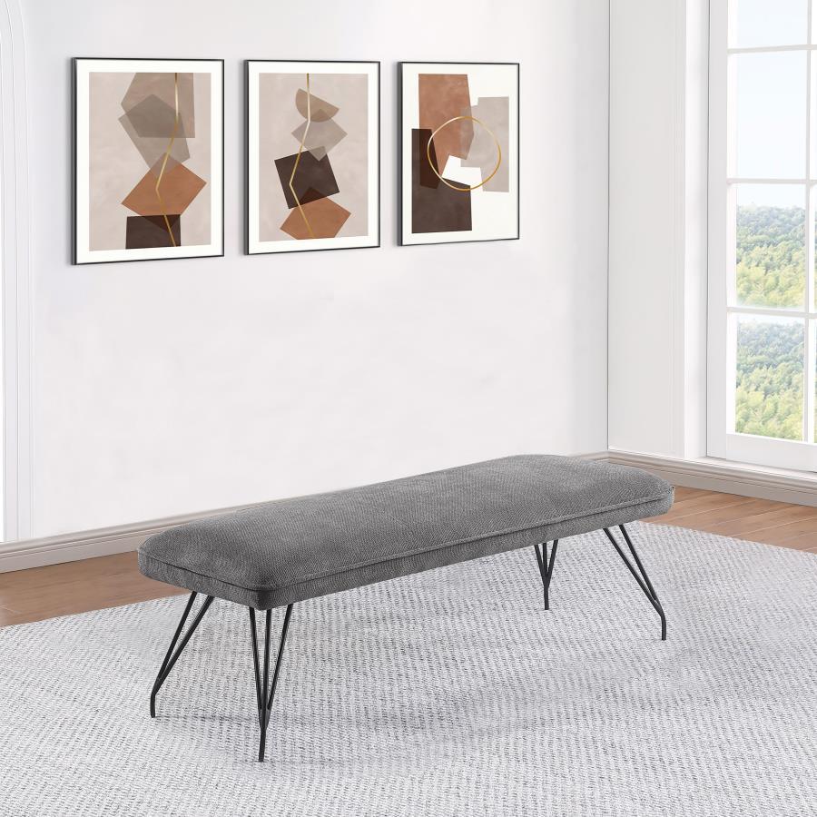 Dodson - Fabric Upholstered Dining Bench by Coaster Fine Furniture | Bel Furniture