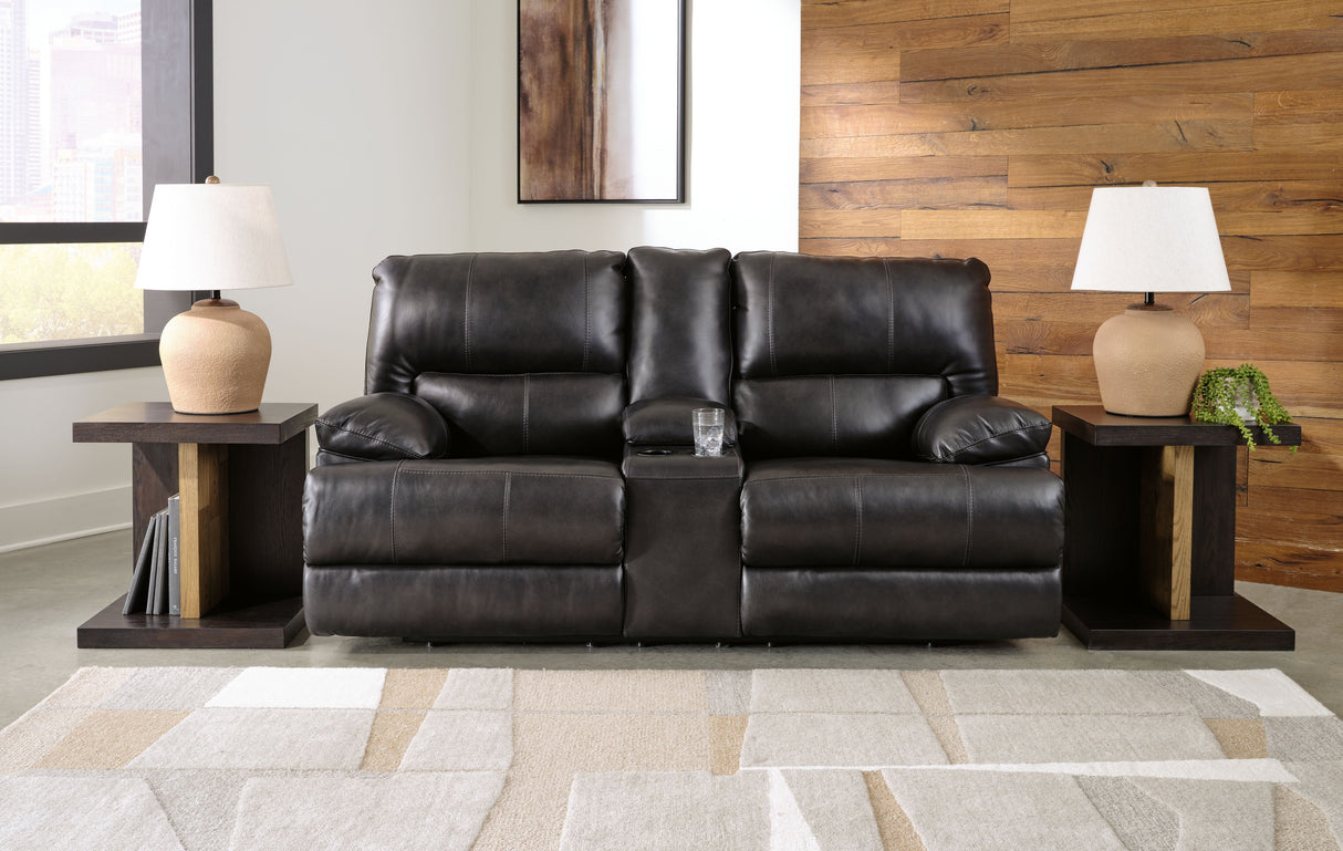 Mountainous - Eclipse - Power Reclining Loveseat With Console /Adj Headrest by Signature Design by Ashley® | Bel Furniture