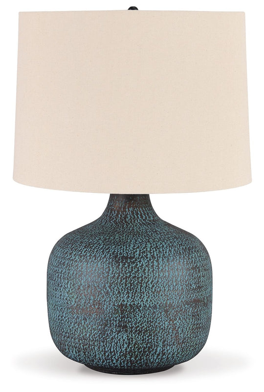Malthace - Metal Table Lamp - Patina