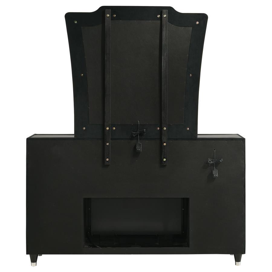 Lorient - 8-Drawer LED Bedroom Flame Box Dresser