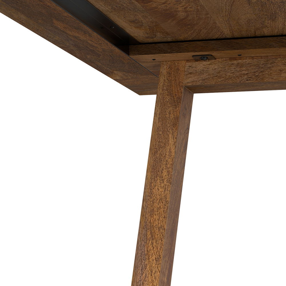 Whitley - Dining Table In Burnt Wax - Brown by Simpli-Home | Bel Furniture
