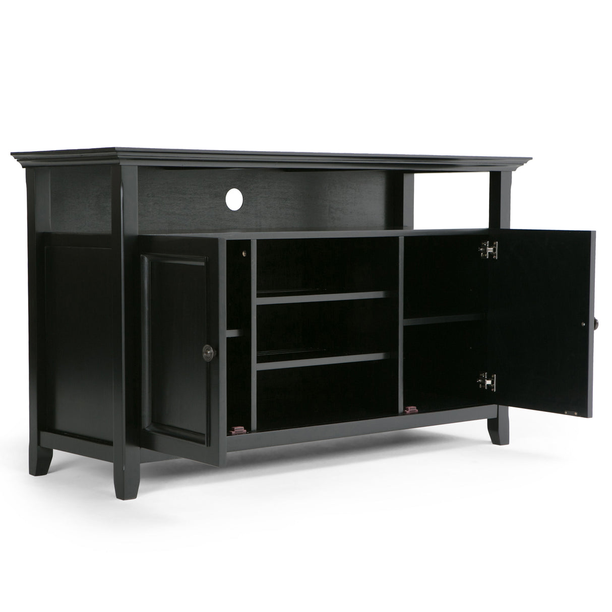 Amherst - TV Media Stand, Handcrafted by Simpli-Home | Bel Furniture