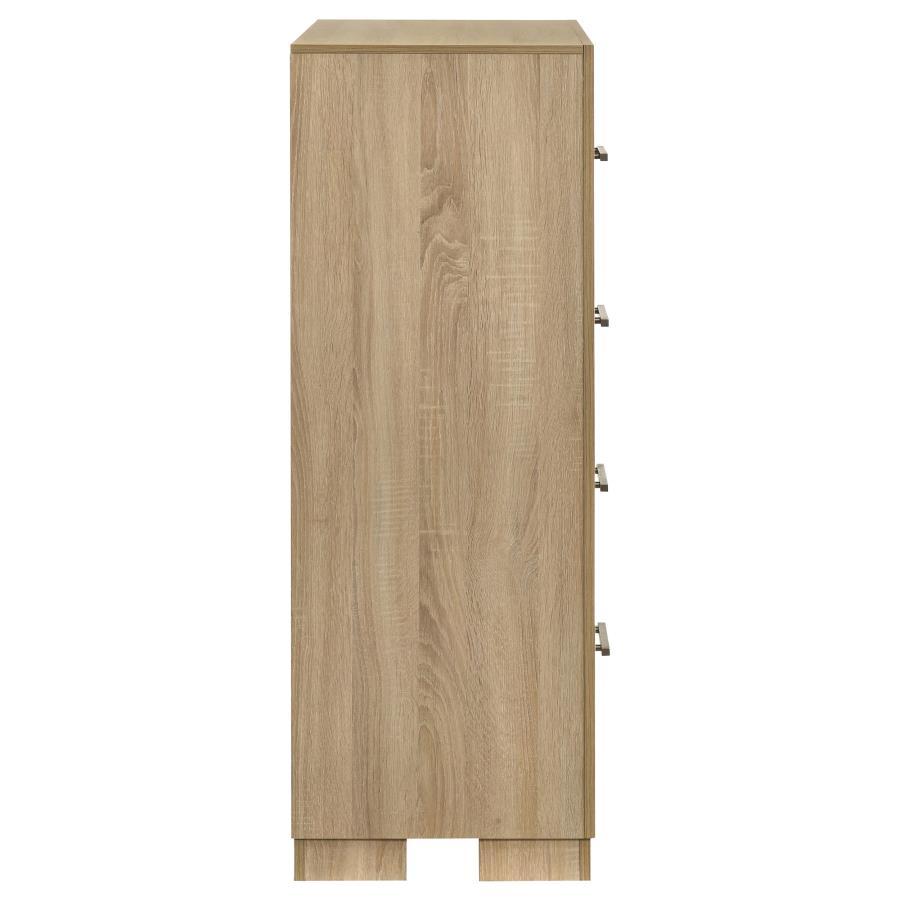 Arielle - 4-Drawer Bedroom Chest Of Drawers - Light Oak