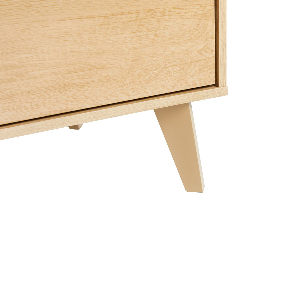 Mid-Century Hans 6 Drawer Dresser With Cut-Out Handles by Walker Edison | Bel Furniture