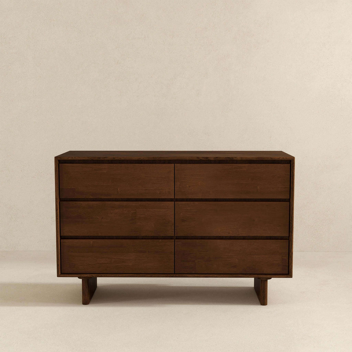 Dubrovnik - Mid-Century Modern Dresser With 6 Drawers - Brown by Ashcroft Furniture | Bel Furniture