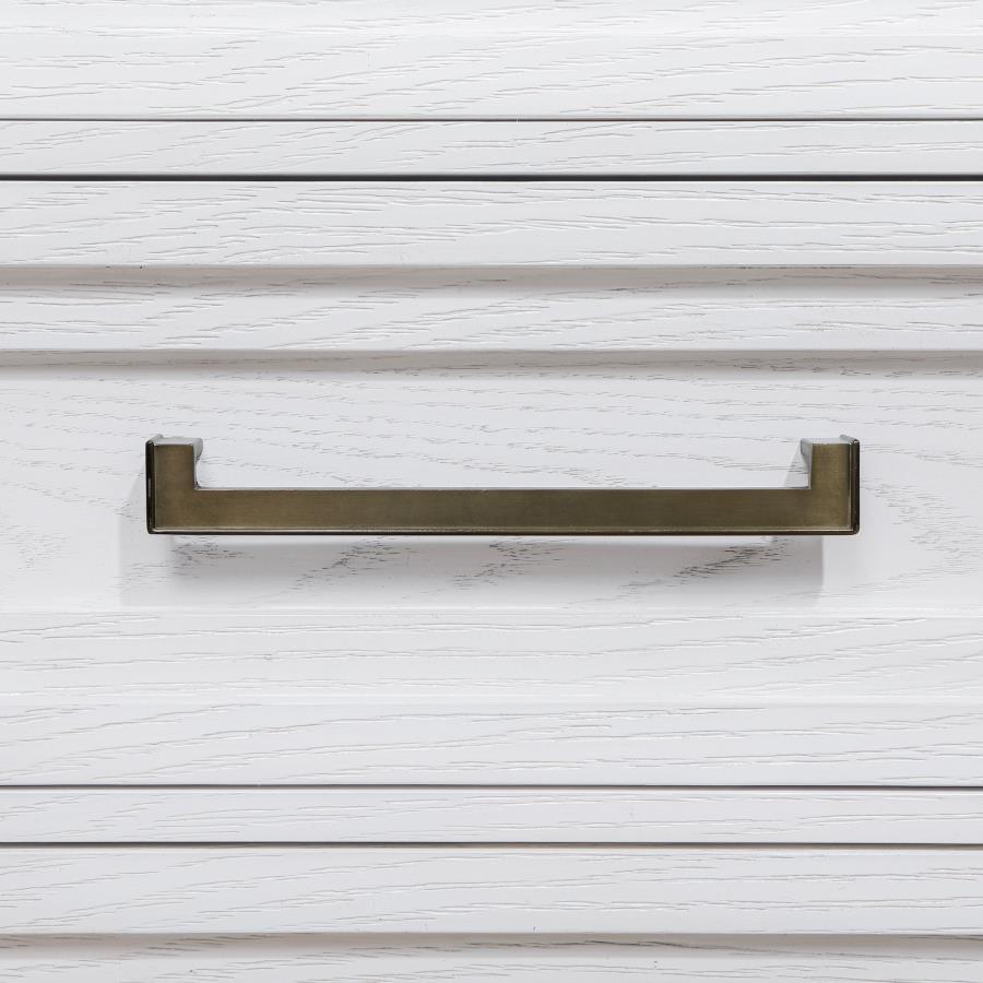 Marielle - 2-Drawer Nightstand Bedside Table - Distressed White by CoasterEveryday | Bel Furniture