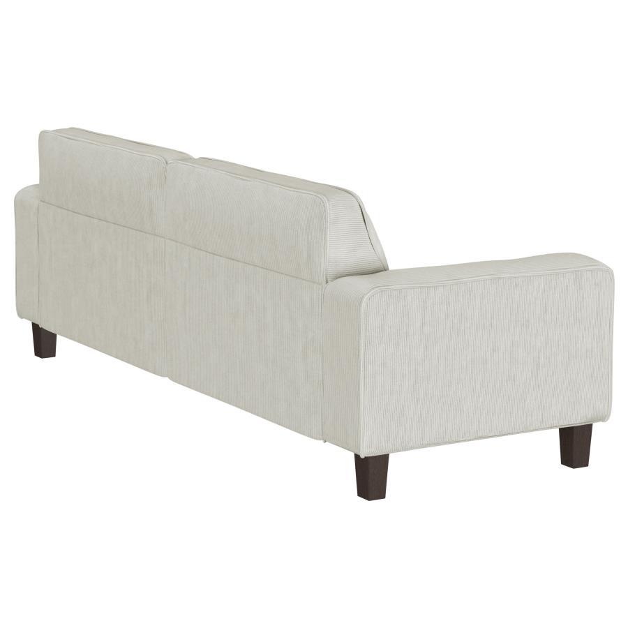 Deerhurst - Upholstered Track Arm Tufted Sofa - Greige by Coaster Fine Furniture | Bel Furniture