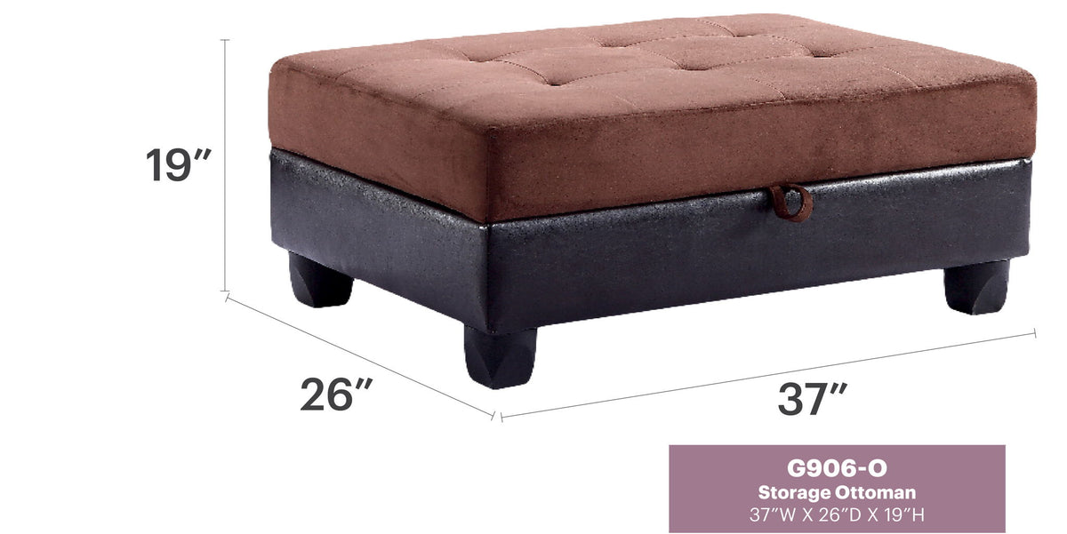 Stylish Storage Contemporary Ottoman