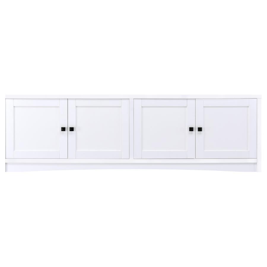 Laughlin - 3-piece Entertainment Center TV Stand - White by Coaster Fine Furniture | Bel Furniture