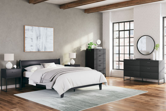 Socalle - Bedroom Set Black Queen by Signature Design by Ashley® | Bel Furniture
