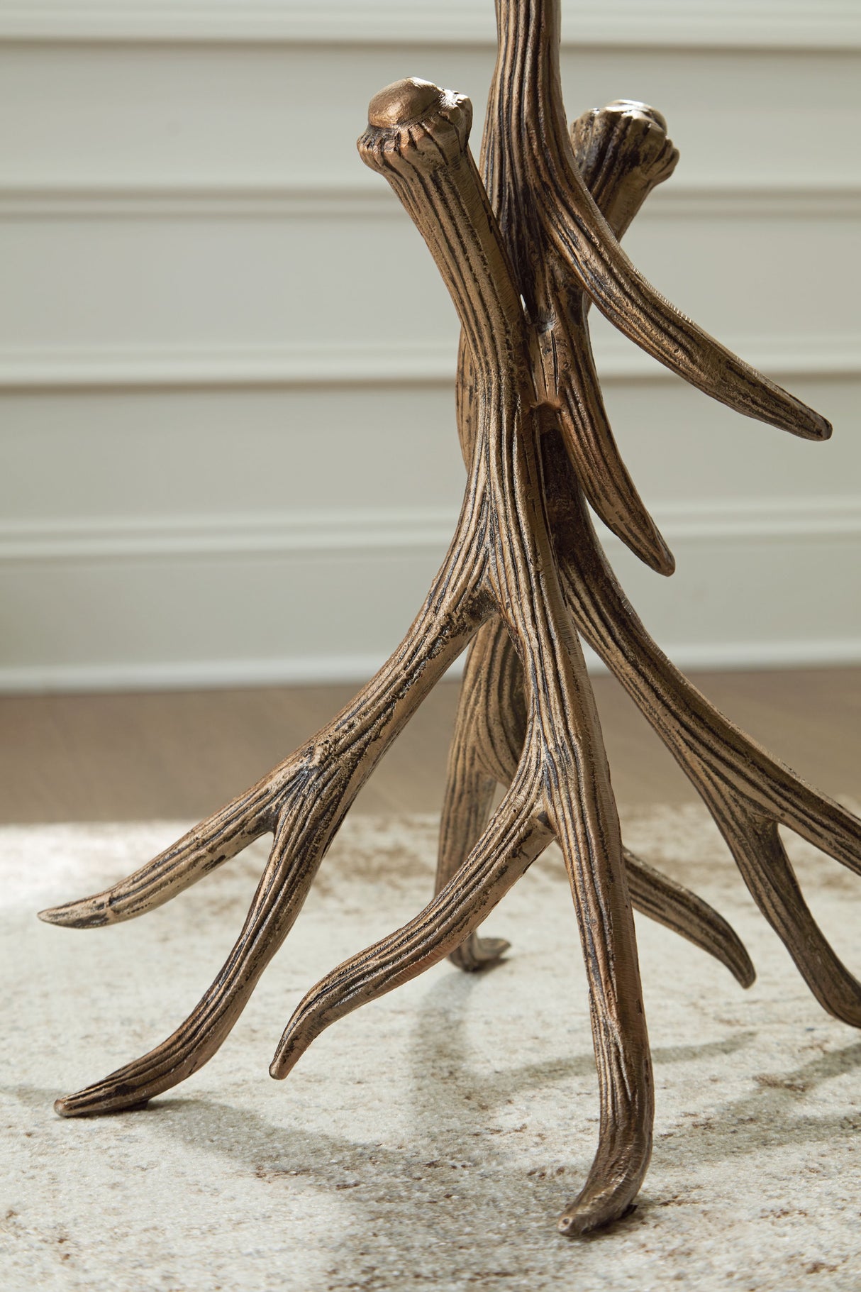 Lemkins - Black / Antique Gold Finish - Accent Table by Signature Design by Ashley® | Bel Furniture