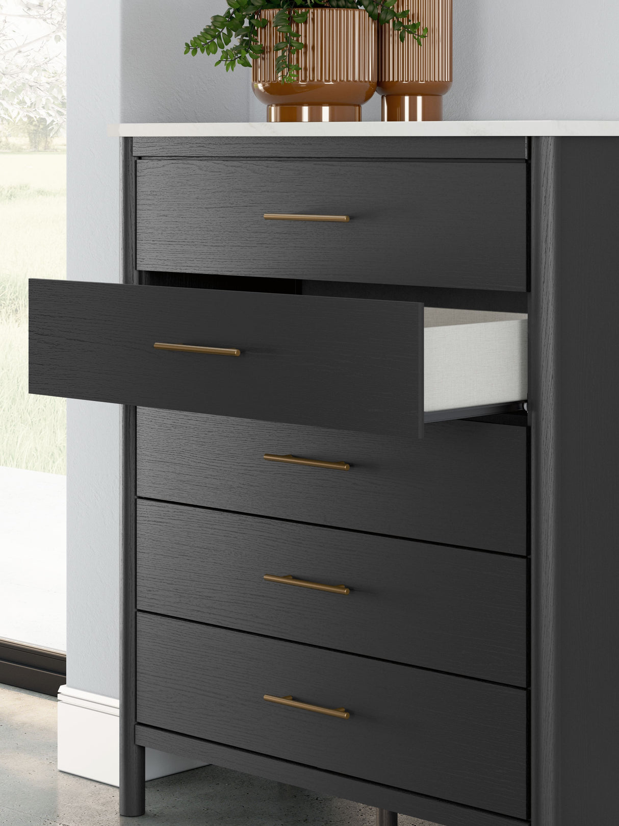 Cadmori - Five Drawer Wide Chest by Signature Design by Ashley® | Bel Furniture