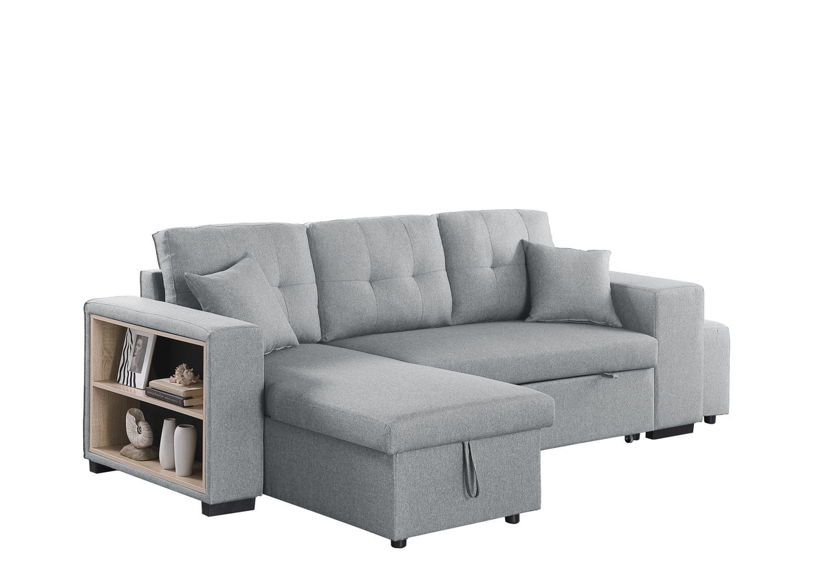 Daniel - Upholstered Reversible Sectional With Pull Out Loveseat by Cynthia's Furniture | Bel Furniture