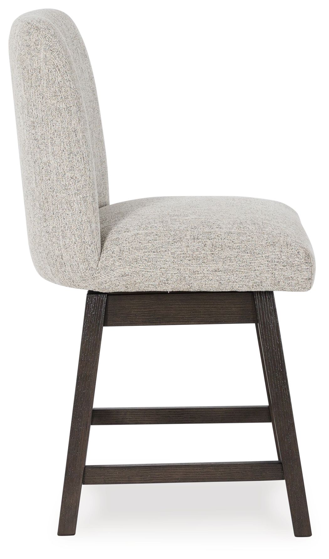 Burkhaus - Beige / Dark Brown - Upholstered Swivel Barstool (Set of 2) by Signature Design by Ashley® | Bel Furniture
