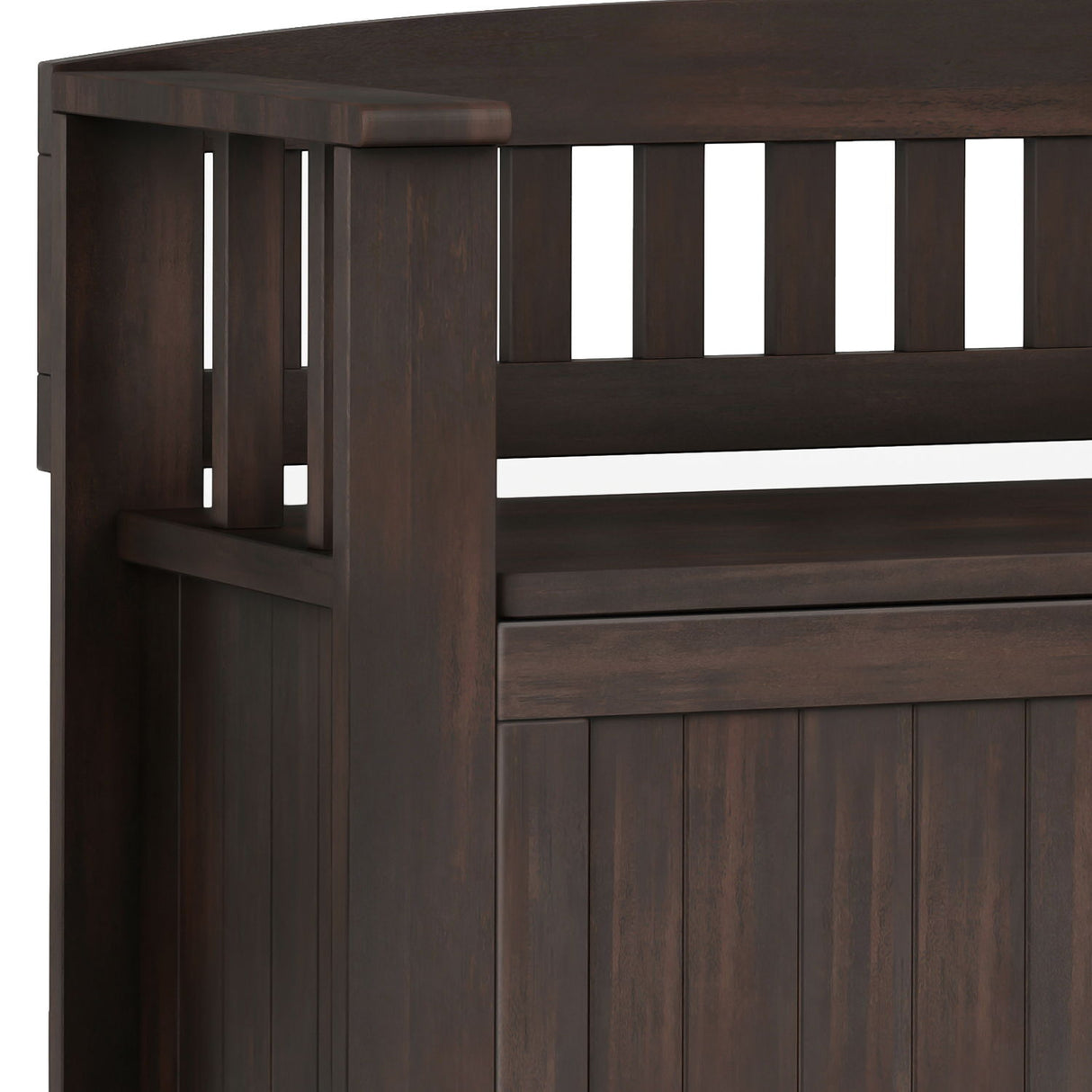 Acadian - Entryway Storage Bench, Handcrafted by Simpli-Home | Bel Furniture