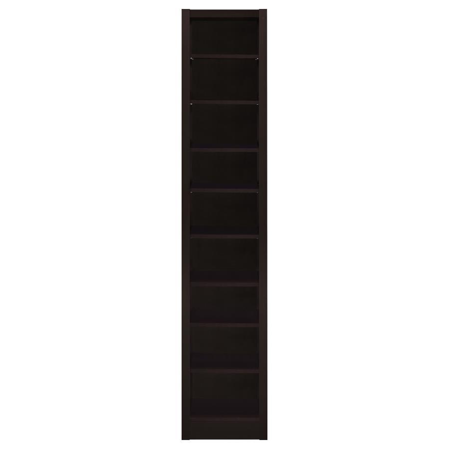 Eliam - 8-Shelf Bookcase - Cappuccino by CoasterEveryday | Bel Furniture