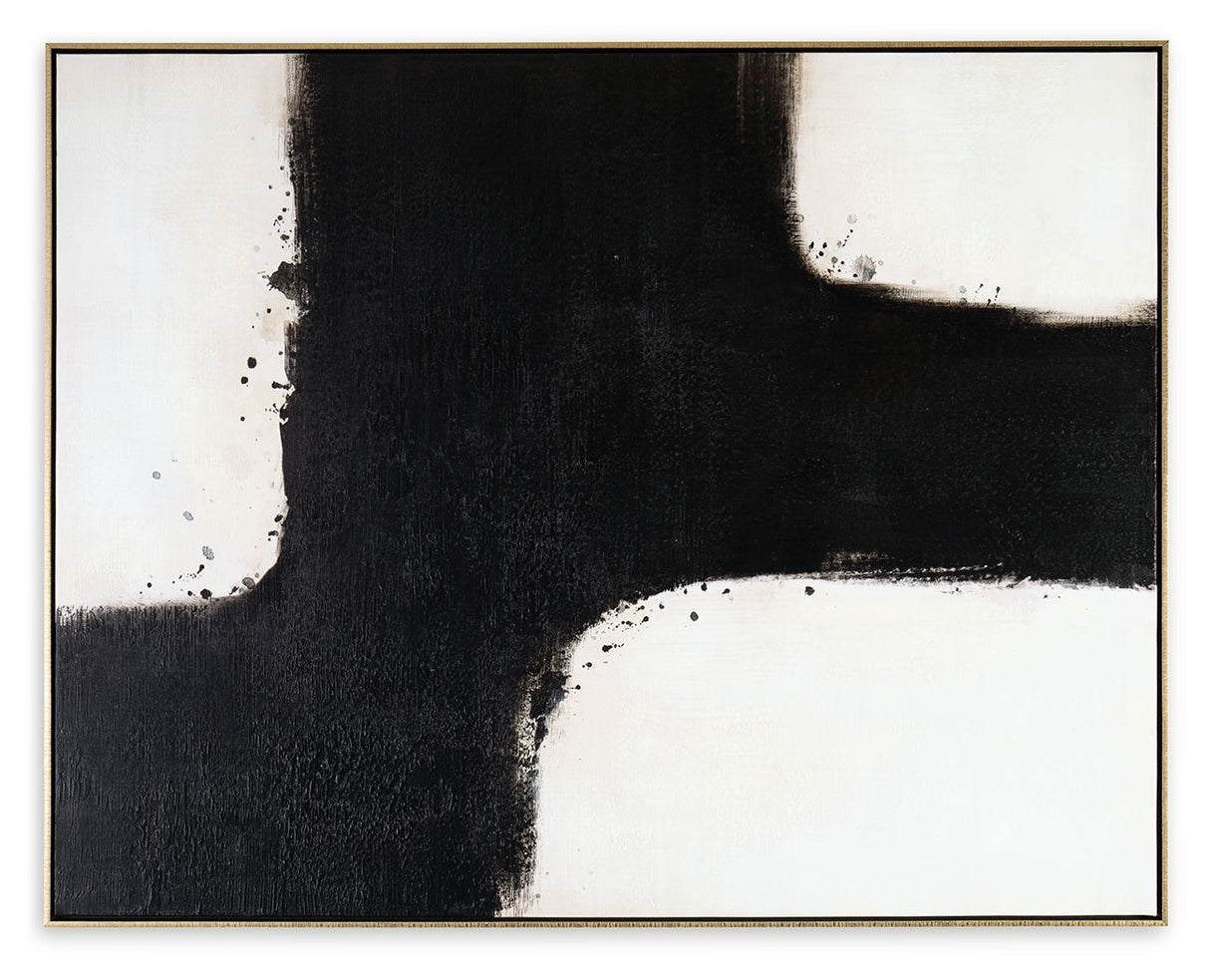 Reighlea - Black / White - Wall Art by Signature Design by Ashley® | Bel Furniture