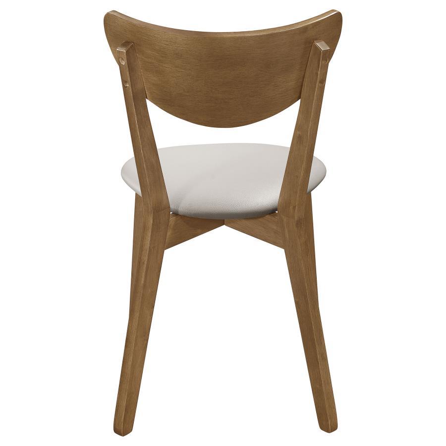 Kersey - Curved Wood Dining Side Chair (Set of 2) - Chestnut by CoasterEveryday | Bel Furniture