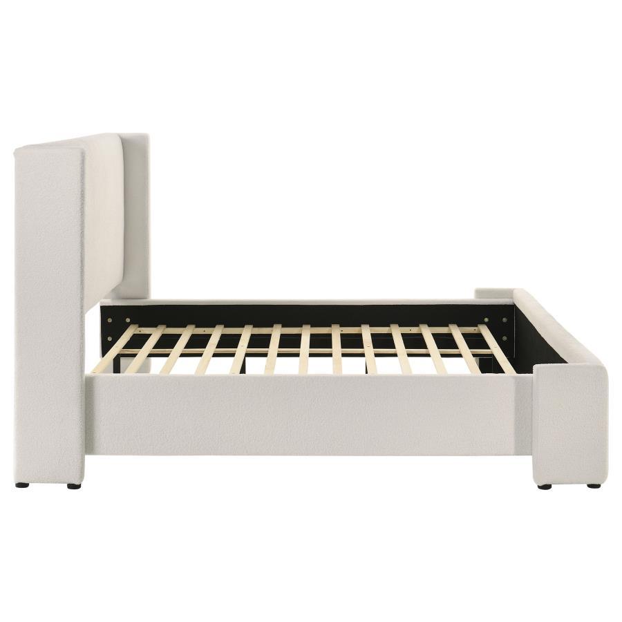 Alamosa - Boucle Upholstered Wingback Bed by Coaster Fine Furniture | Bel Furniture