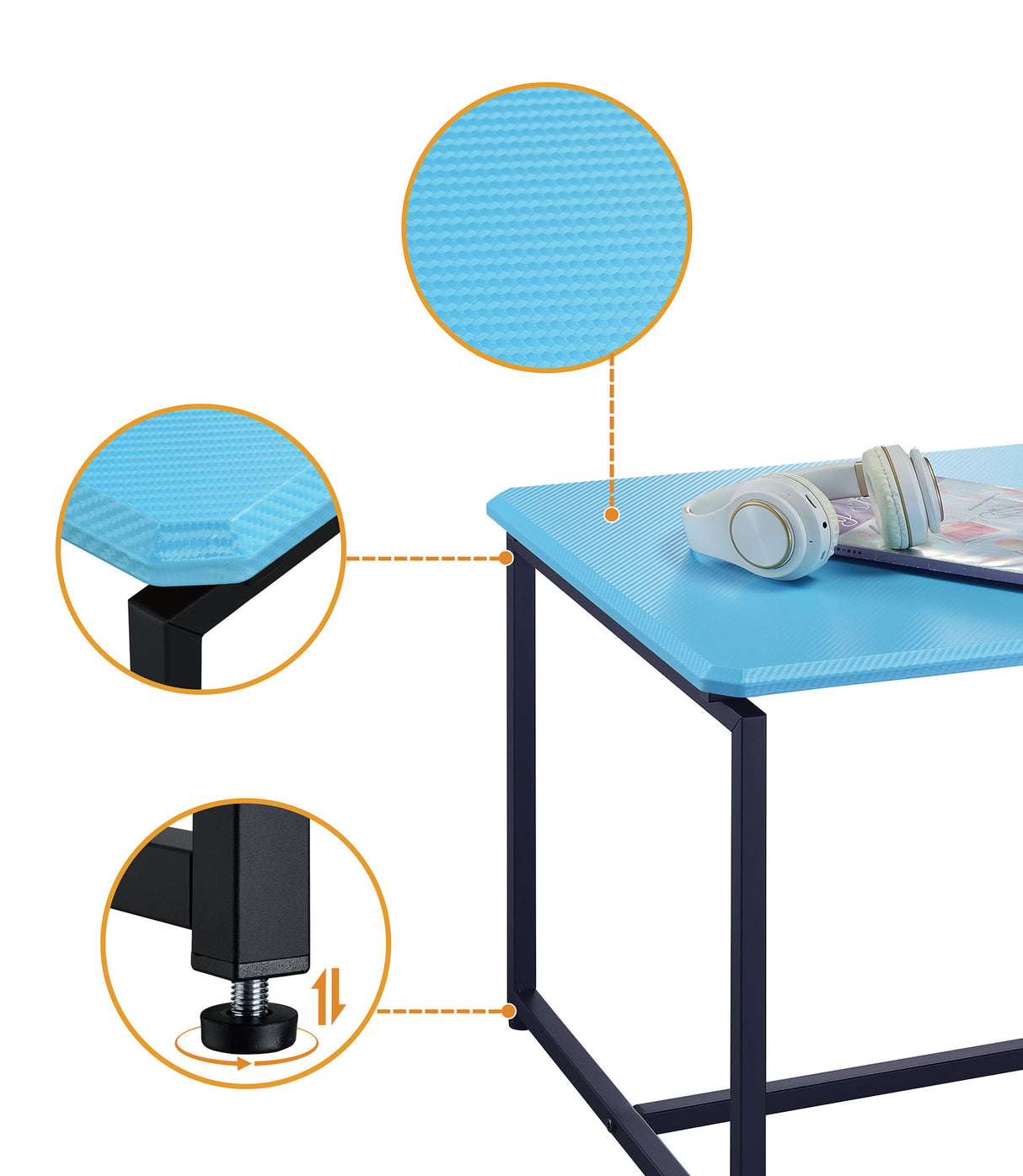 GT - 3 Piece Carbon Fiber Wrap Coffee Table And End Table (Set of 3) by Lilola Home | Bel Furniture