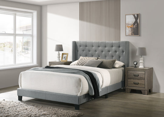 Makayla - Bed Dark Gray by Crown Mark | Bel Furniture