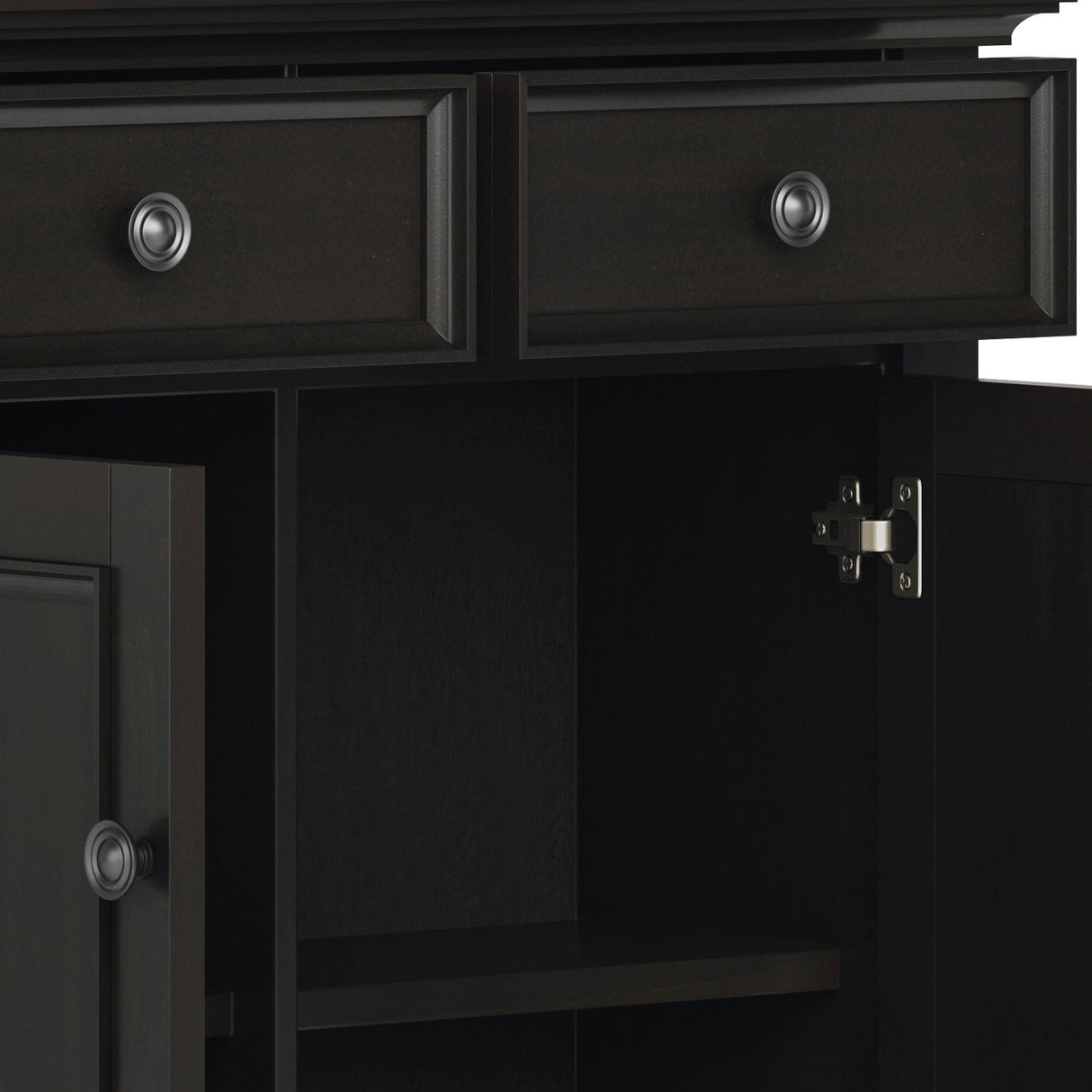 Amherst - Entryway Storage Cabinet - Hickory Brown by Simpli-Home | Bel Furniture