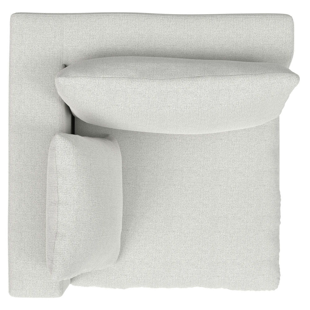 Jasmine - Left Arm Sofa Module - Gray by Simpli-Home | Bel Furniture