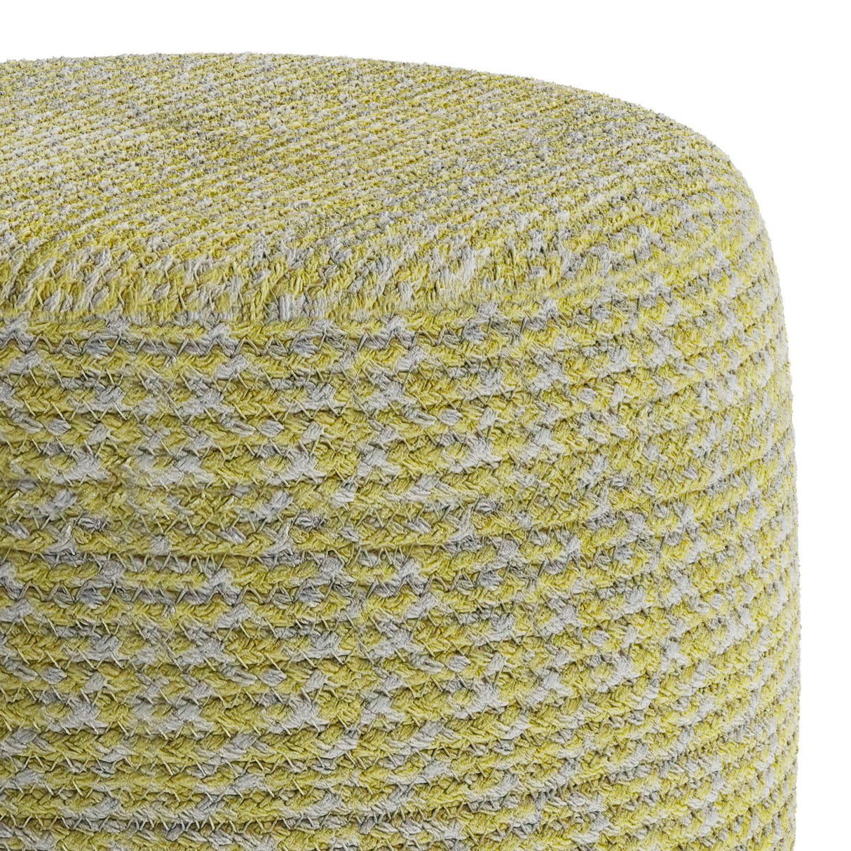Bayley - Versatile Round Braided Pouf by Simpli-Home | Bel Furniture