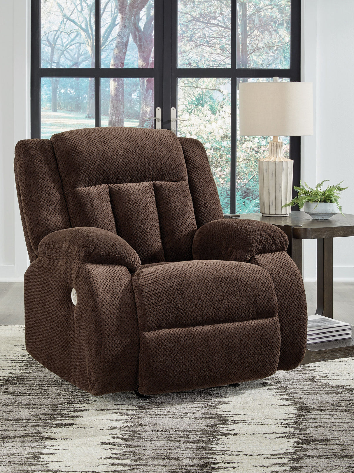 Free Wake - Chocolate - Power Rocker Recliner by Signature Design by Ashley® | Bel Furniture