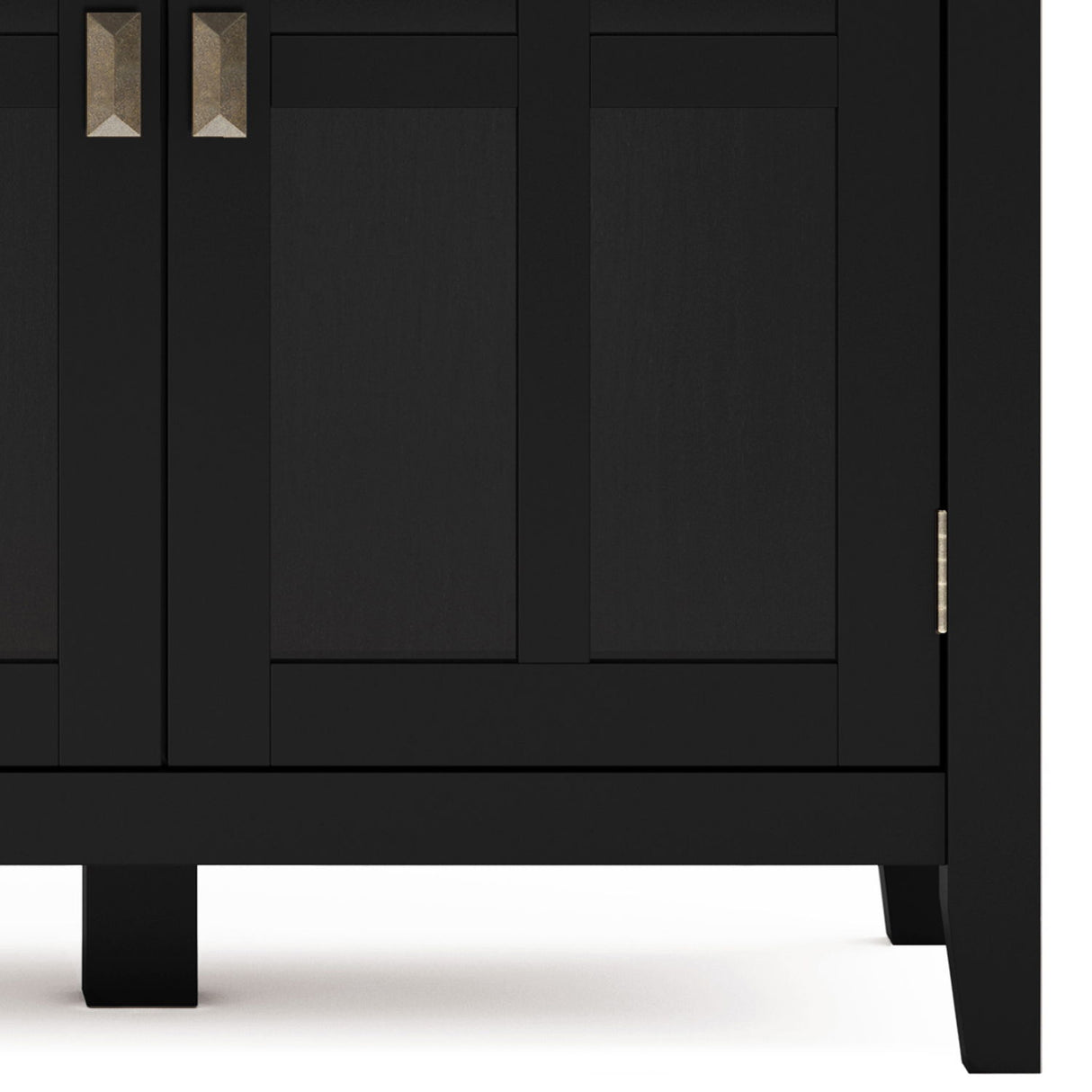 Artisan - Handcrafted Wide 4 Door Storage Cabinet by Simpli-Home | Bel Furniture