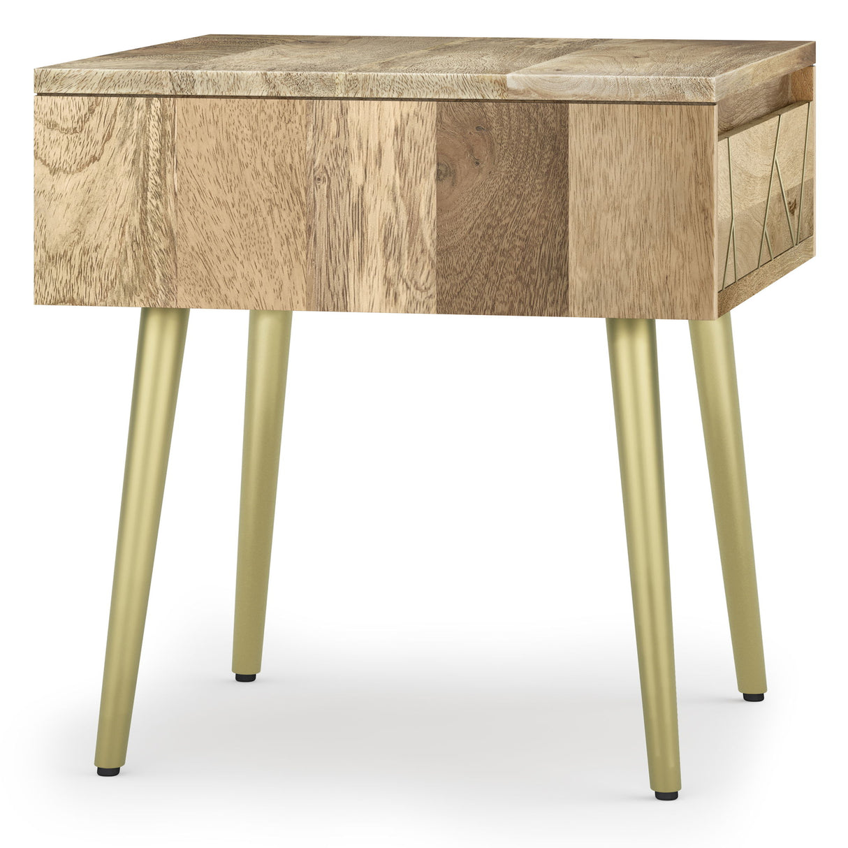 Jager - Side Table - Natural by Simpli-Home | Bel Furniture