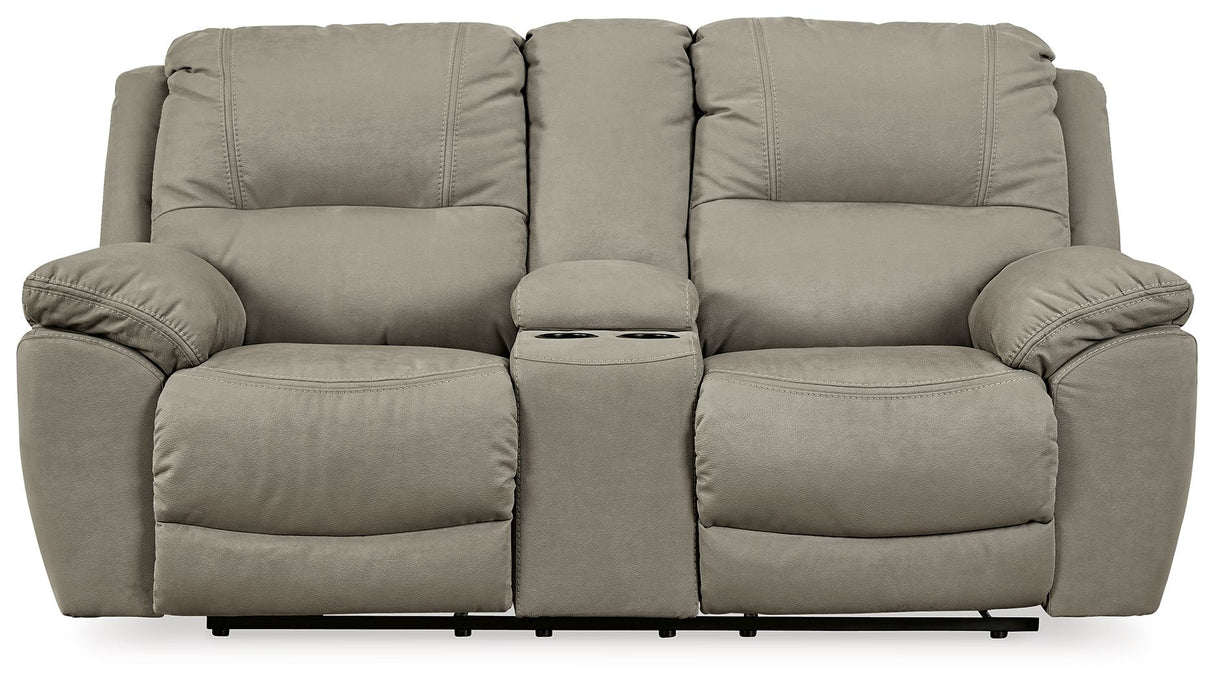 Next-Gen Gaucho - DBL Rec Loveseat w/Console - Putty