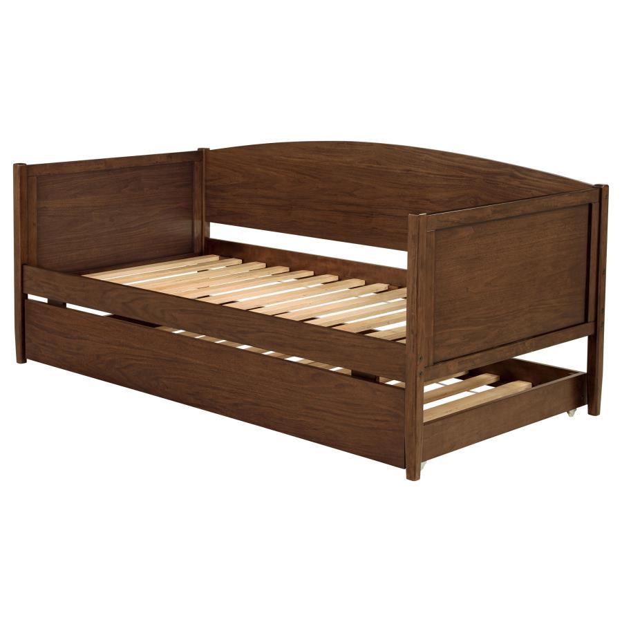 Bozeman - Wood Twin Daybed With Trundle - Medium Walnut by Coaster Fine Furniture | Bel Furniture