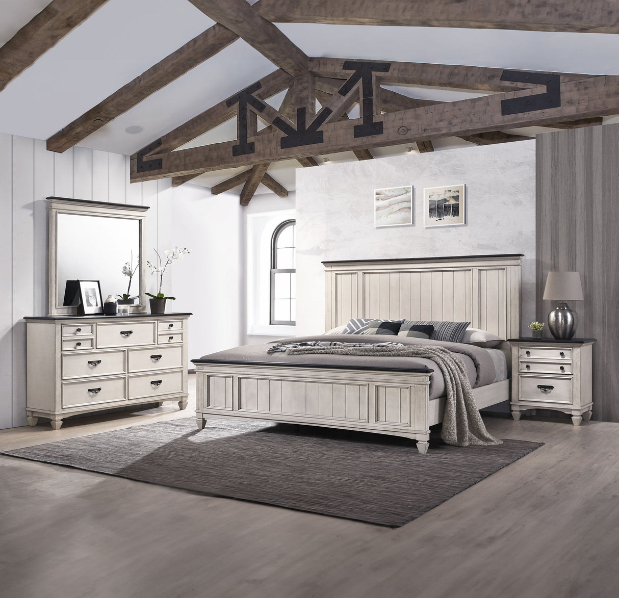 Sawyer - Bedroom Set Beige by Crown Mark | Bel Furniture