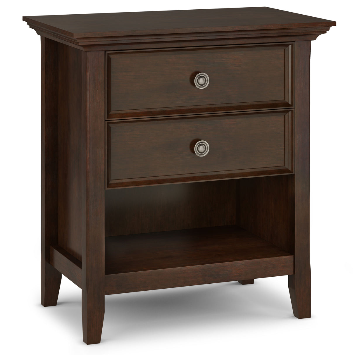 Amherst - Bedside Table - Russet Brown by Simpli-Home | Bel Furniture