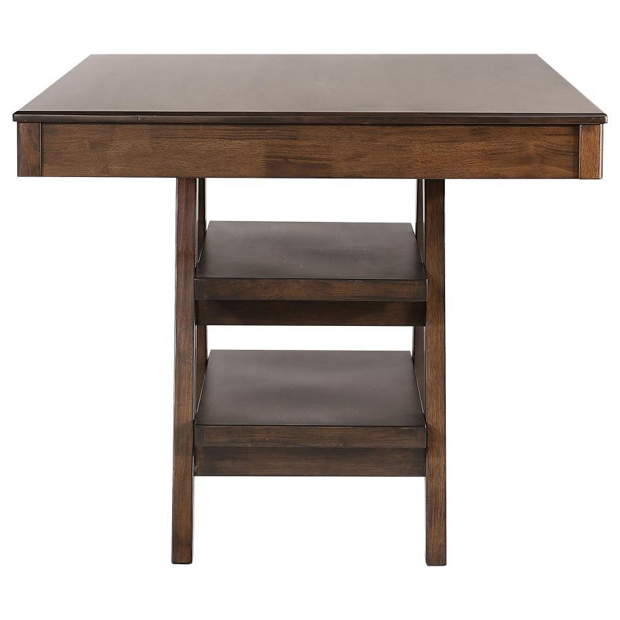 Dewey - Rectangular Counter Height Dining Table - Walnut by CoasterEssence | Bel Furniture