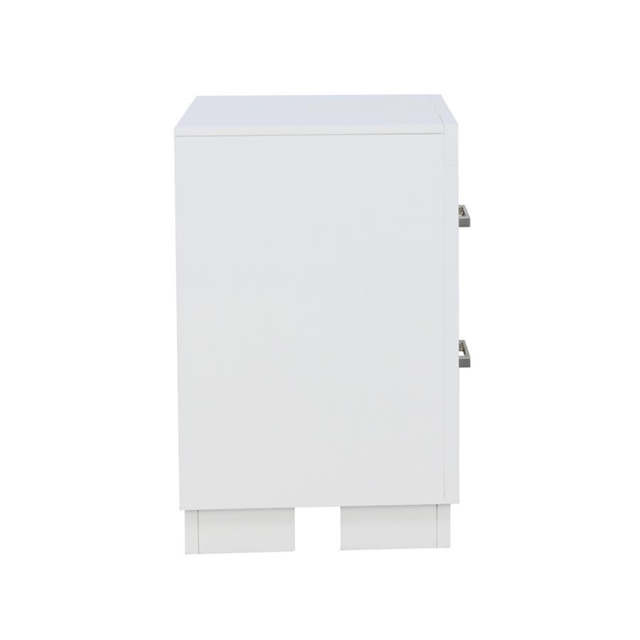 Jessica - 2-Drawer Nightstand by CoasterEssence | Bel Furniture