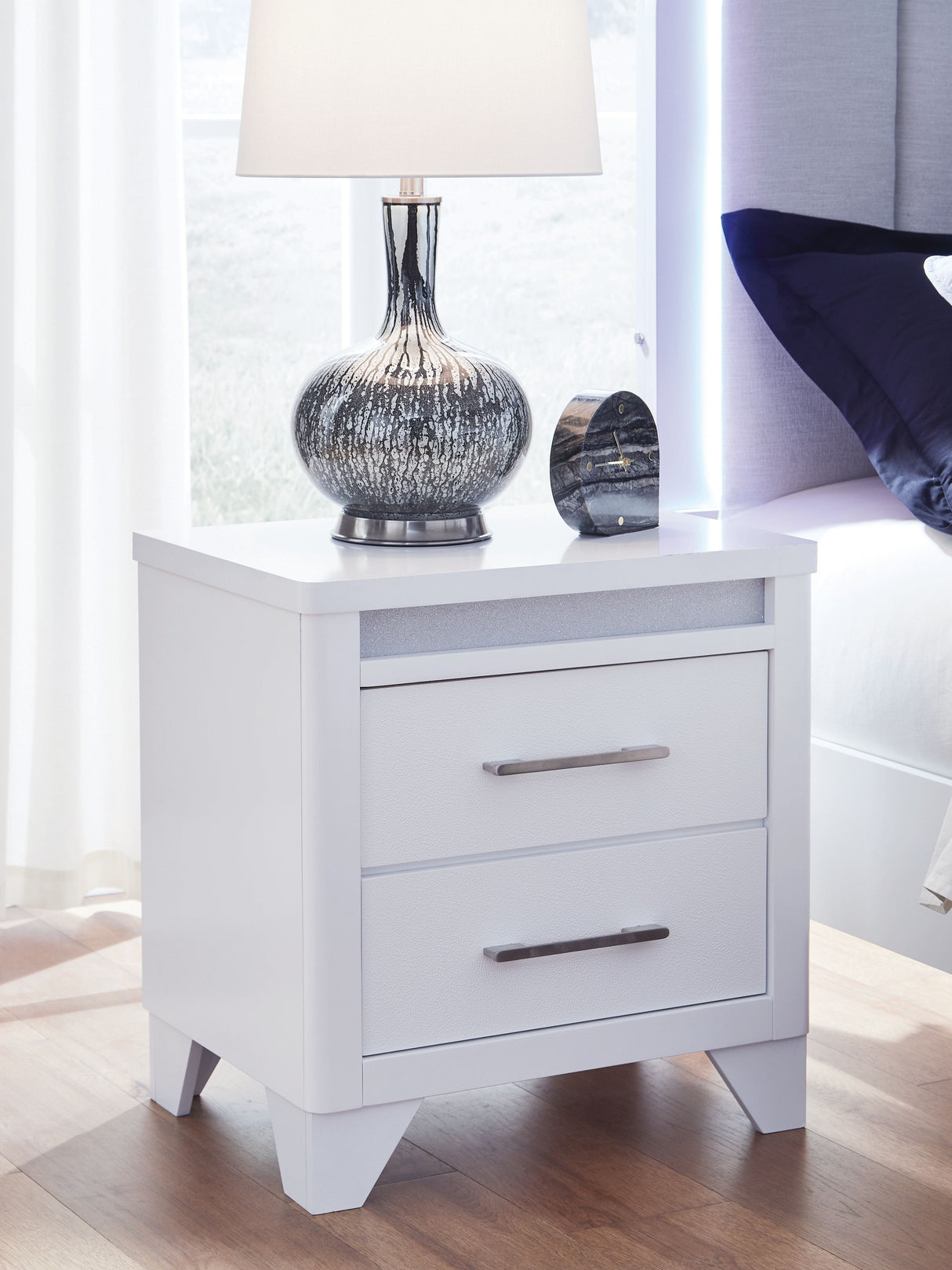 Jarlee - White - Two Drawer Night Stand by Signature Design by Ashley® | Bel Furniture