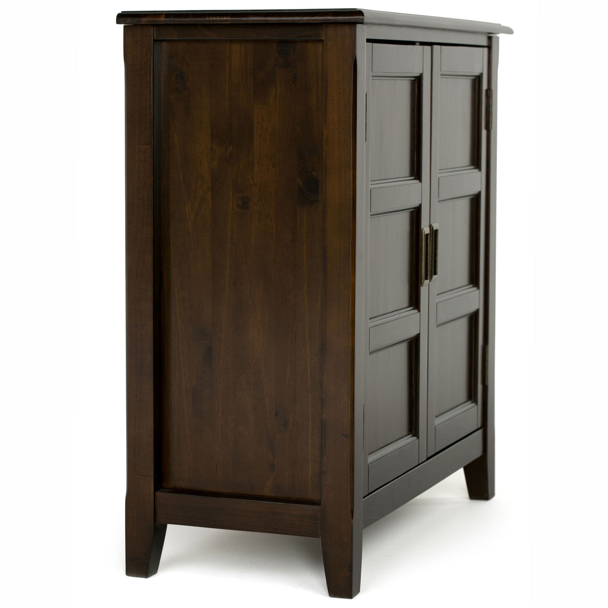 Burlington - Handcrafted Low Storage Cabinet by Simpli-Home | Bel Furniture