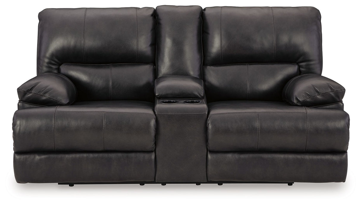Mountainous - Eclipse - Power Reclining Loveseat With Console /Adj Headrest by Signature Design by Ashley® | Bel Furniture