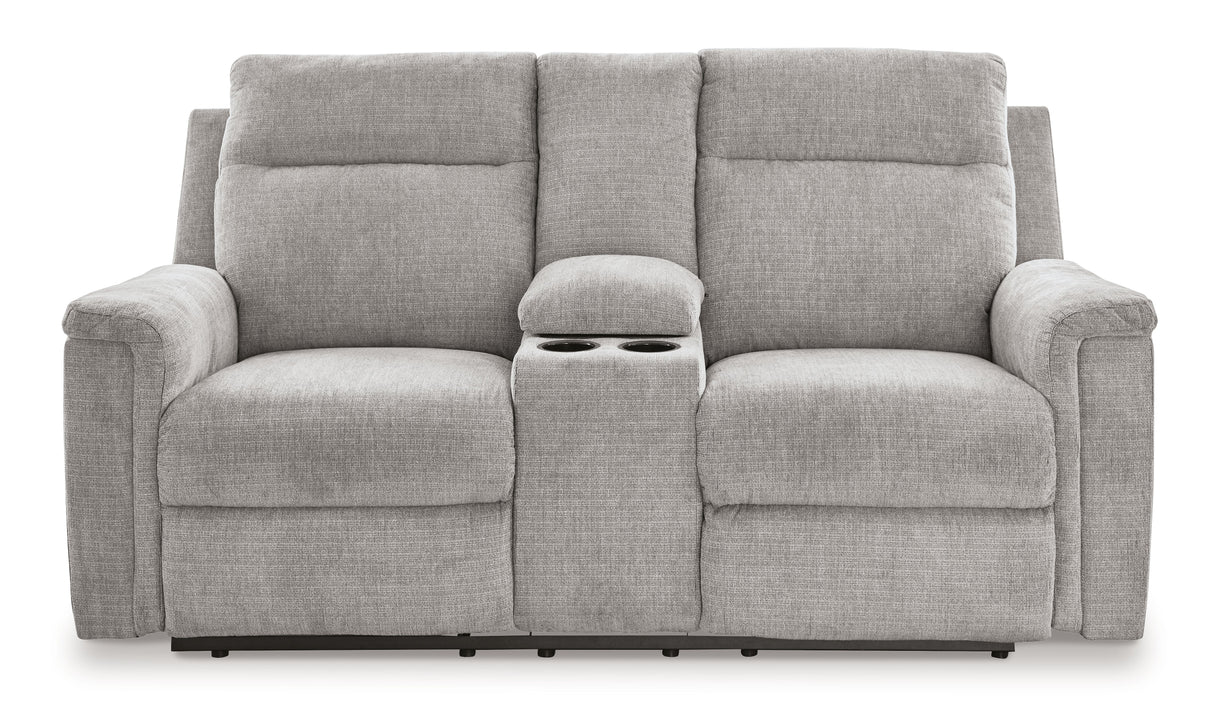 Barnsana - Dbl Power Reclining Loveseat With Console by Signature Design by Ashley® | Bel Furniture