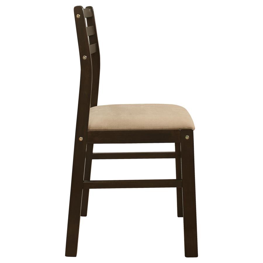 Bucknell - 3 Piece Round Drop Leaf Dining Table Set by CoasterEveryday | Bel Furniture