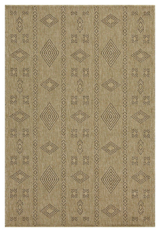 Earth - 5'3" X 7'3" Polypropylene Indoor, Outdoor Area Rug - Jute, Mocha