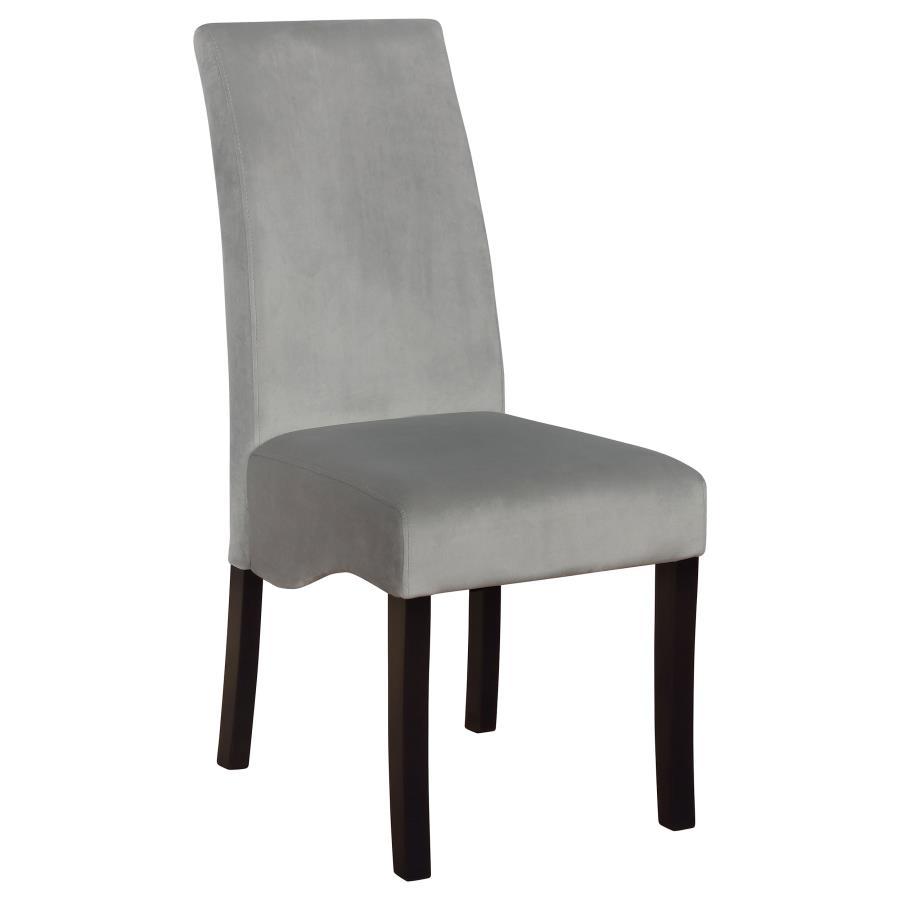 Stanton - Upholstered Dining Side Chairs (Set of 2) - Gray by CoasterEssence | Bel Furniture