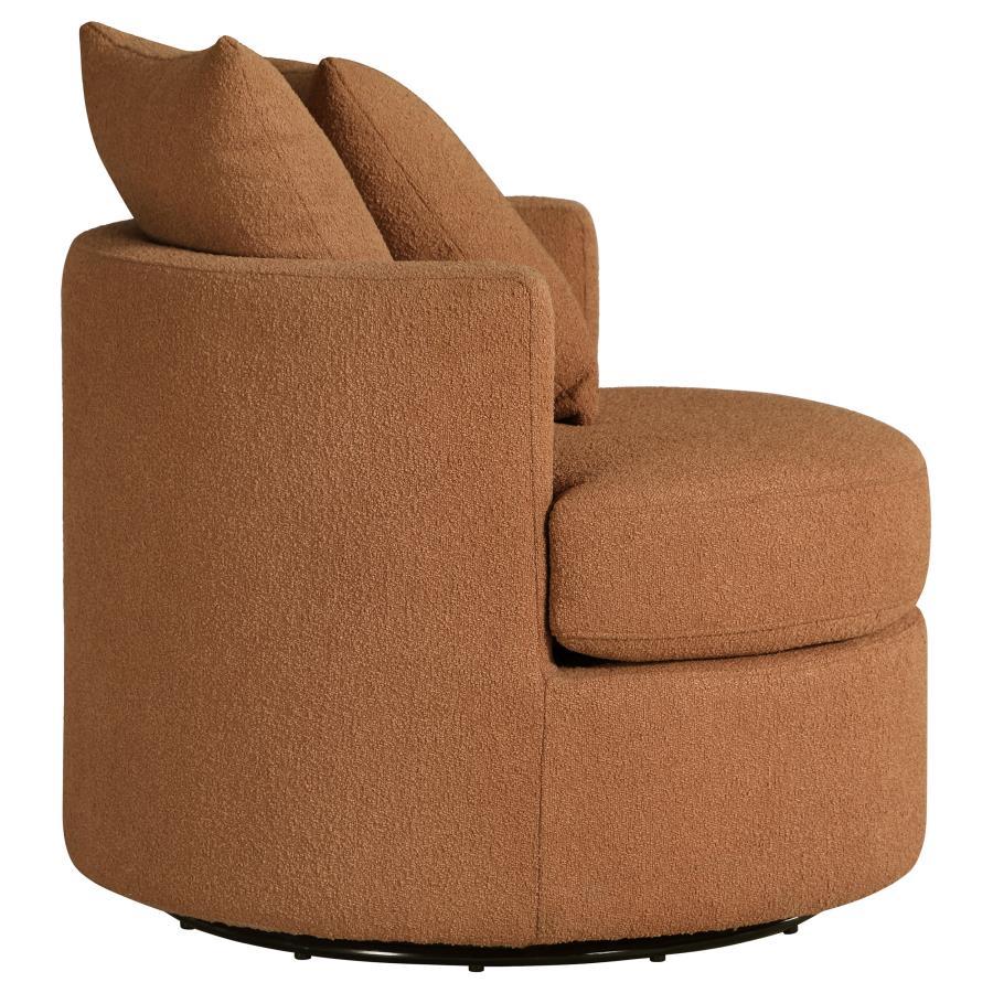 Debbie - Upholstered Swivel Accent Chair by CoasterEveryday | Bel Furniture