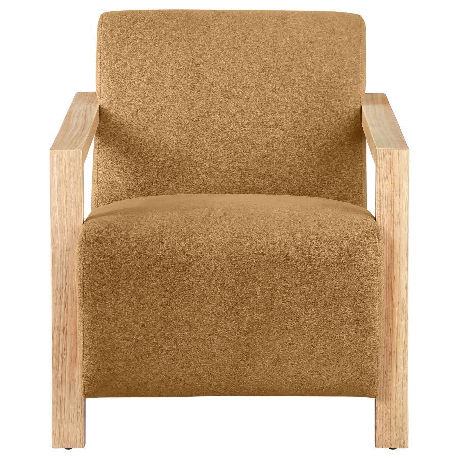 Diego - Upholstered Accent Arm Chair With Wood Arms by CoasterEveryday | Bel Furniture