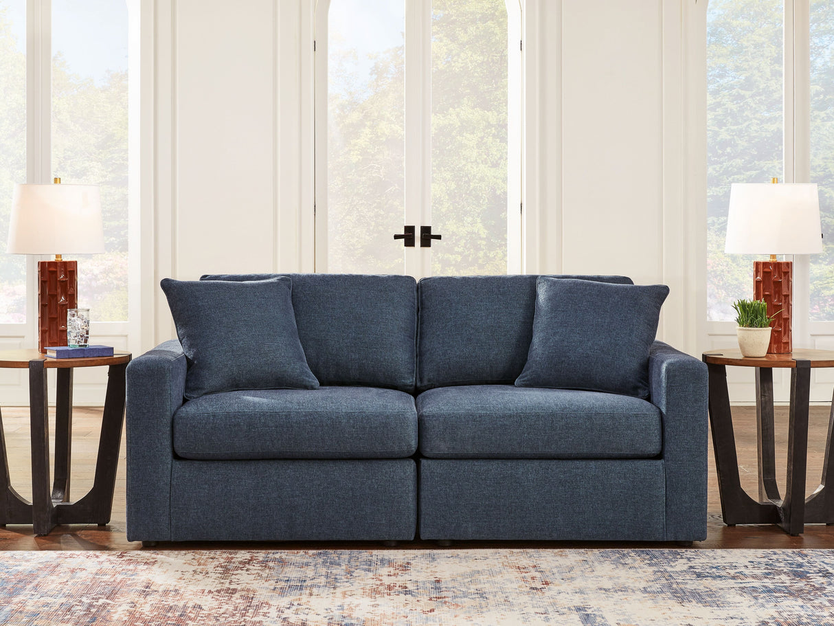 Modmax - Ink - 2-Piece Sectional Loveseat - Fabric by Signature Design by Ashley® | Bel Furniture