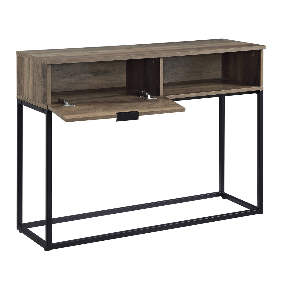 Galeno - Legs Writing Desk - Rustic Oak / Black by Urban Nest | Bel Furniture